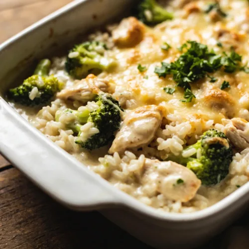 Creamy Chicken Broccoli Rice Cheese Casserole: Cozy Win