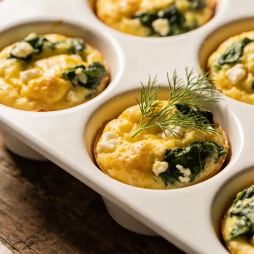 Quick & Healthy Egg Muffins with Spinach and Feta: Easy Morning Boost
