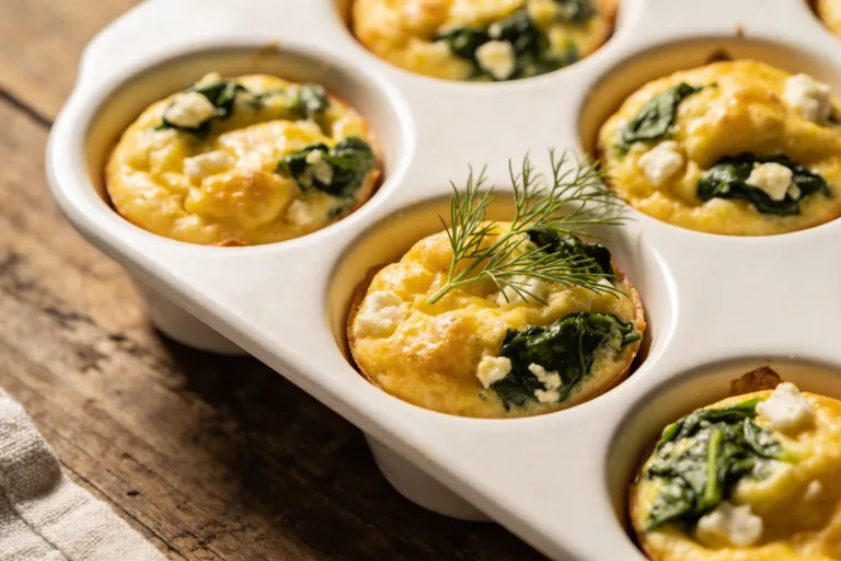 Quick & Healthy Egg Muffins with Spinach and Feta: Easy Morning Boost