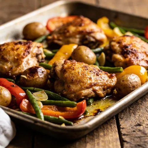 Sheet Pan Garlic Butter Chicken and Veggies: Weeknight Cozy Fix