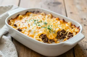Cheesy Beef and Noodle Casserole: Cozy Weeknight Win