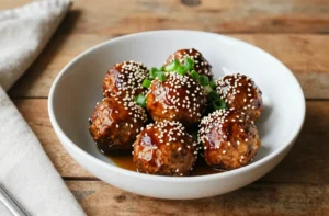 Sesame Ginger Chicken Meatballs: Quick Cozy Nights