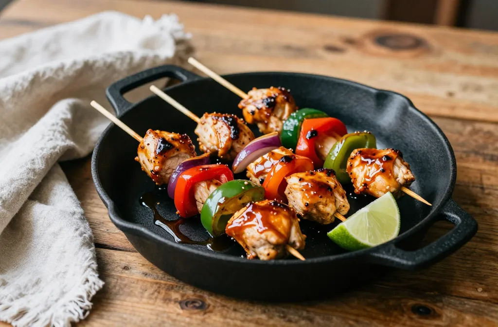 Honey Bbq Chicken Kabobs: Juicy Grill Night Favorite